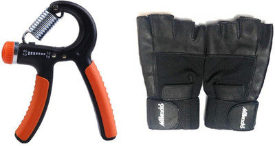 

Konex Hand Grip and Mikado Weight Lifting Gloves Gym & Fitness Kit