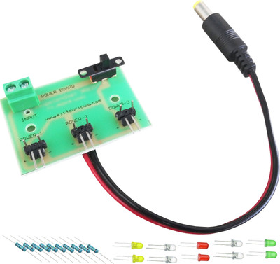 

Kit4Curious power extension board with switch and DC Lead(Multicolor)