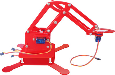 

Kit4Curious Curious Arm Arduino compatible Smart robotic arm with 4 Servo(Red)