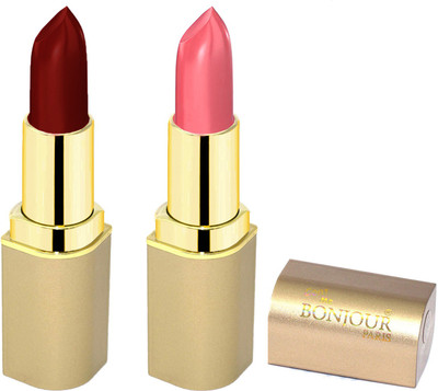 

Bonjour Paris Creamy matte lipsticks A1(pink, mauve, 8 g)