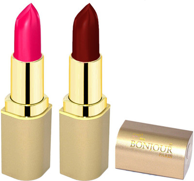 Bonjour Paris Creamy Matte Lipsticks B6(Maroon, red, 8 g)