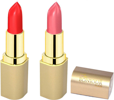 

Bonjour Paris Creamy matte lipsticks A7(pink, Mahroon, 8 g)