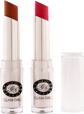 

Glam Girlz Matte Lipstick-Combo(19&21)(coffee nude, electric pink)