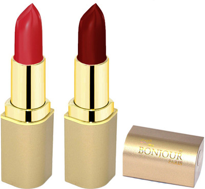 

Bonjour Paris Creamy Matte Lipsticks B1(Maroon, Red, 8 g)