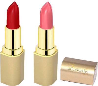 

Bonjour Paris Creamy matte lipsticks A12(pink, dark pink, 8 g)