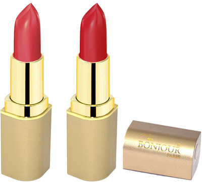 

Bonjour Paris Creamy Matte Lipsticks C13(red, Mauve, 8 g)