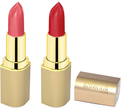 Bonjour Paris Creamy Matte Lipsticks C12(red, Mauve, 8 g)