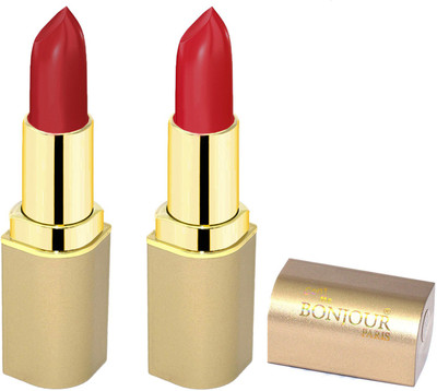 

Bonjour Paris Creamy Matte Lipsticks C9(red, dark red, 8 g)