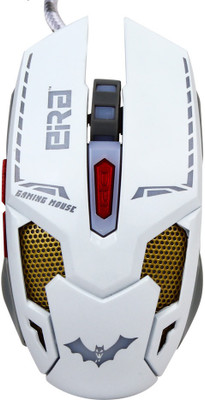 

EiRA Optical USB Gaming Mouse - 7-Colour Changing Backlight Gaming Mouse - Adjustable DPI Upto 2600 (ER-MU-G1) Wired Optical Gaming Mouse(USB 2.0, White)