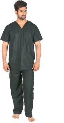 

YAYA YA7202E-1 Shirt, Pant Hospital Scrub(Dark Green M)