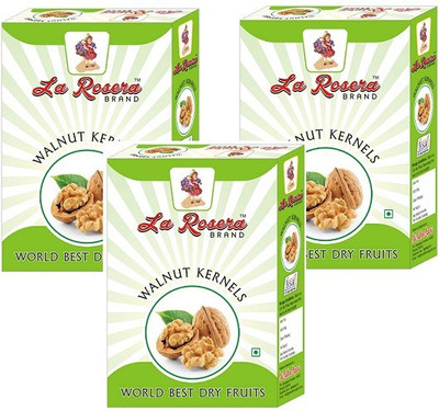 

La Rosera Walnut quarter 250 g x pack of 3 Walnuts(750 g, Vacuum Pack)