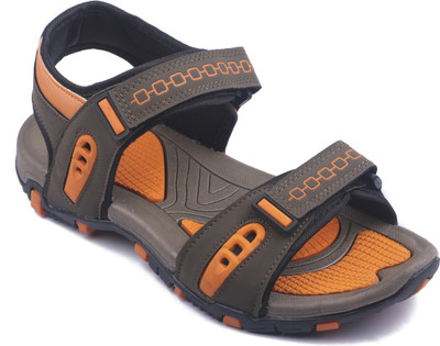 

WILTECH Men Brown Orange Sports Sandals