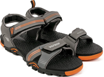 

WILTECH Men Grey Orange Sandals