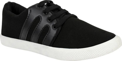 

JETTER Canvas Shoes For Men(Black, Black/ white