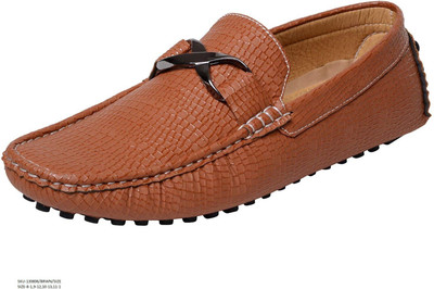 

ALTERATE ALTERATE MEN'S Brown Loafers Loafers For Men(Brown