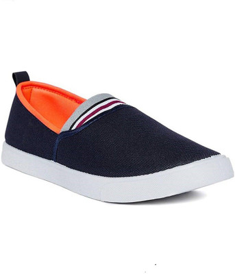 

COURIER Canvas Shoes For Men(Blue, Blue orange