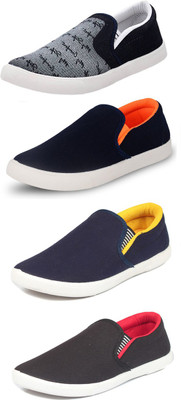 

Trenqs Loafers For Men(Multicolor, Grey
