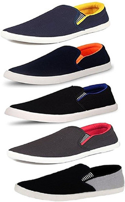 

Rifof 5Combo Pack Of Shoes Slip On Sneakers For Men(Multicolor