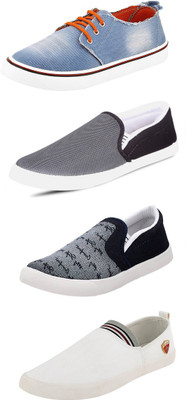 

Wwodcell Slip On Sneakers For Men(Multicolor, Blue