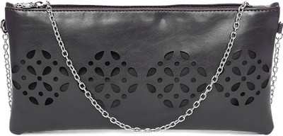 

Butterflies Women Casual Black PU Sling Bag