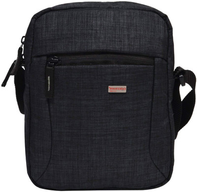 

Murano Men & Women Casual Black Polyester Sling Bag