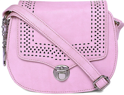 

Butterflies Women Casual Pink PU Sling Bag