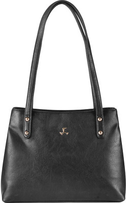 

Mochi Women Formal Black Rexine Hand-held Bag