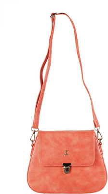 

Mochi Women Evening/Party Orange Rexine Sling Bag