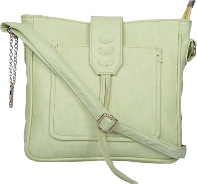 

Butterflies Women Casual Green PU Sling Bag