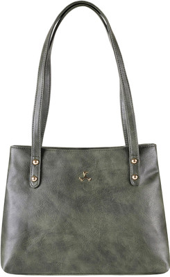 

Mochi Women Casual Green Rexine Hand-held Bag