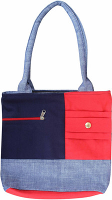 

Ryan Women Formal Red, Blue Cotton Shoulder Bag, Blue;red