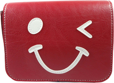 

SB Women Casual Red PU Sling Bag
