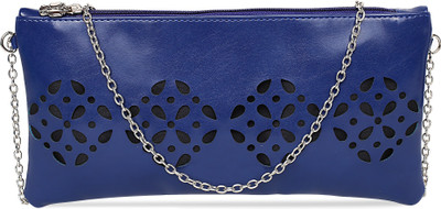 

Butterflies Women Casual Blue PU Sling Bag