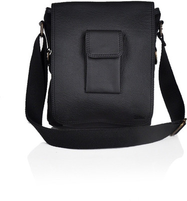 

Yellow Tree Boys & Girls Casual Black Genuine Leather Sling Bag