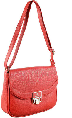 

Metro Women Casual Red Rexine Sling Bag
