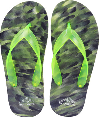 

Flaunters Military Slippers, Green