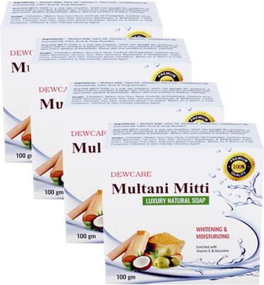 

Dewcare Multani Mitti Natural Soap(400 g, Pack of 4)