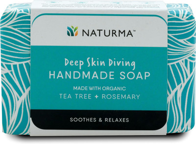 

Naturma Deep Skin Diving Handmade Soap Organic Tea Tree + Rosemary(125 g)