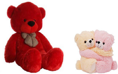 

Arvel 3 feet red and couple teddy teddy for girlfriend / cute teddy / gift teddy / love teddy /hug able teddy - 97.4 cm(Red, Multicolor), Multicolor;red
