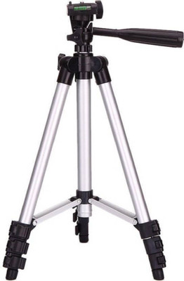 

FUTUREWIZARD 3110 Portable & Foldable Mobile Camera Tripod with Mobile Clip Holder Bracket, Fully Flexible Mount Cum Tripod, Stand with Three-Dimensional Head & Quick Release Plate Tripod Tripod(whiteblack, Supports Up to 1500 g)