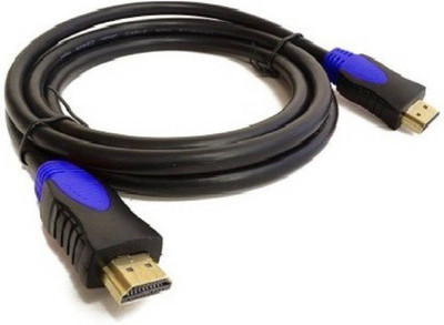 

Honeycom TV-out Cable High Speed .5 Meter long for Blu-Ray, 3D Television, TV, Streaming Player & Other Devices HDMI Cable(Black Blue, For TV, 5)