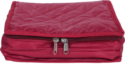 

Kuber Industries Satin 1 Piece Small Size Jewellery kit (Maroon) Jewellery kit Vanity Box(Maroon)