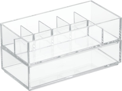 

Interdesign Cosmetic Organizer for Vanity Cabinet to Hold Makeup, Beauty Products Makeup Vanity Box(Clear)