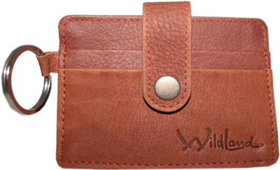 

Wildland Women Tan Genuine Leather Card Holder(4 Card Slots)