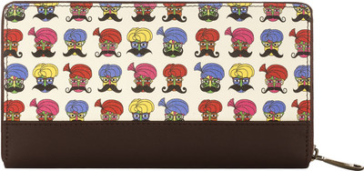 

Intelligent Idiots Women Multicolor Artificial Leather Wallet(11 Card Slots)