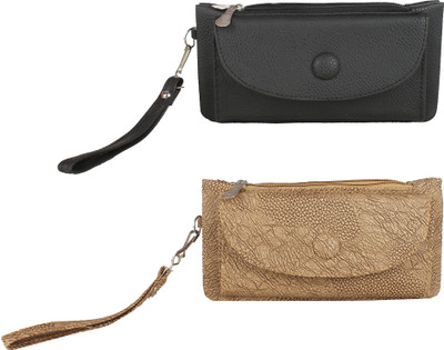 

Element Cart Women Casual Black, Beige Artificial Leather Wallet(2 Card Slots), Beige;black