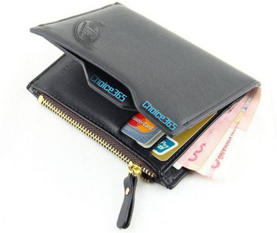 

Choice365 Men Blue Genuine Leather Wallet(10 Card Slots)