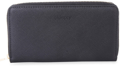 

Elespry Women Black Artificial Leather Wallet(5 Card Slots)