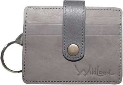 

Wildland Women Grey Genuine Leather Card Holder(4 Card Slots)