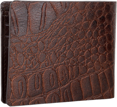 

AspenLeather Men Brown Genuine Leather Wallet(6 Card Slots)